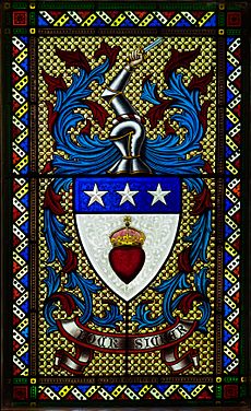 Arms of the Earl of Douglas in the King's Old Building, Stirling Castle