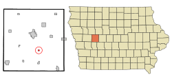 Location of Willey, Iowa