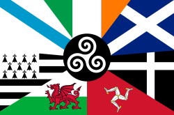 Combined flag of the Celtic nations