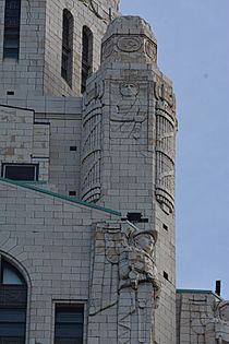 Details of the LeVeque Tower in Columbus, OH, US (04)