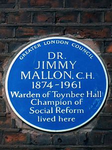 Dr Jimmy Mallon - blue plaque