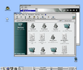 GNOME 1.0 (1999, 03) with GNOME Panel 1 and File Manager
