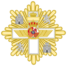 Grand Cross of the Aeronautical Merit (Spain) - White Decoration.svg