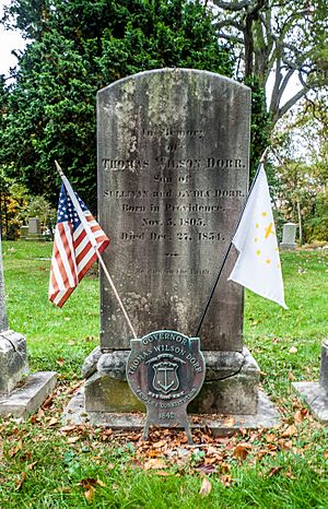 Grave of RI Governor Thomas Wilson Dorr
