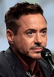 Robert Downey Jr 2014 Comic Con (cropped)