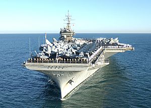 USS Constellation (CV-64) off Perth, Australia, on 29 April 2003