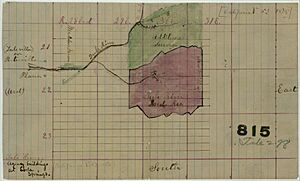 1875 survey of Tule River Indian Reservation (NAID 50926134)