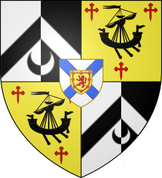 Arms of William Alexander, 1st Earl of Stirling