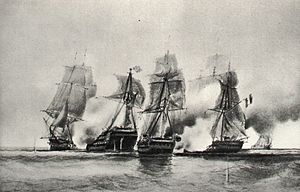 Cybèle and Prudente vs English ship and frigate 22 dec 1794-Durand Brager img 3104.jpg