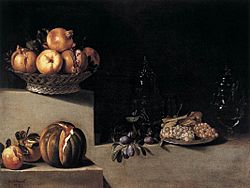 Juan van der Hamen, Still Life with fruits and Gassware, Museum of Fine Arts, Houston.jpg