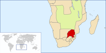 Location of the South African Republic, circa 1890.