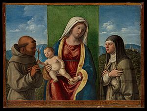 Madonna and Child with Saints Francis and Clare, Metropolitan Museum New York City