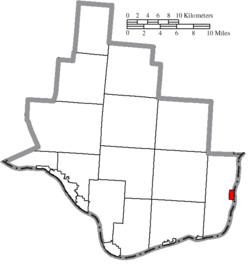 Location of Athalia in Lawrence County