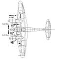 Me 210 and 410 Wing Planform Comparison