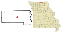 Location of Unionville, Missouri