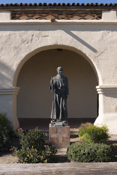 Statue of Friar Junipero Serra at Santa Inés Mission in Santa Ynez, California LCCN2013631418