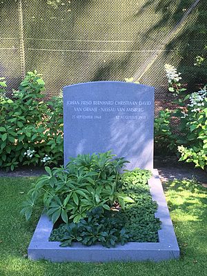 The grave of Friso van Oranje-Nassau van Amsberg