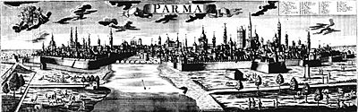 Veduta di Parma nel 1700