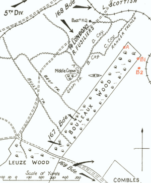 56th Division attack on Bouleaux Wood, Battle of Morval, 25 September 1916