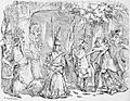 A party of mummers, Robert Chambers, The Book of Days, vol II, 1864