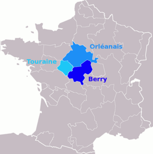 Anciennes provinces Centre-Val de Loire