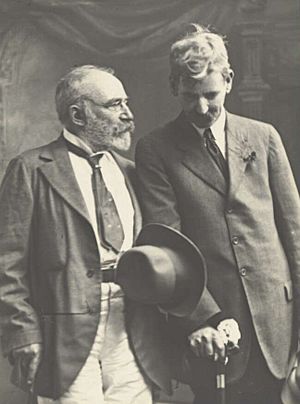J. F. Archibald with Henry Lawson