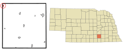 Location of Trumbull, Nebraska