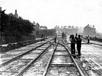 Construction of Leeds Tramway 1889