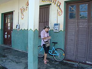 Cuban with a bike