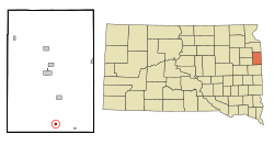 Location in Deuel County and the state of South Dakota