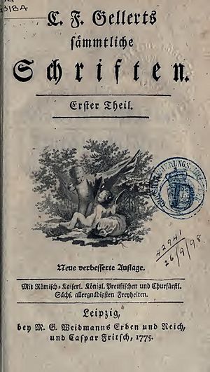 Gellert, Christian Fürchtegott – Opere 1, 1775 – BEIC 4312513