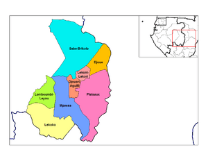 Haut-Ogooue departments