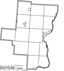 Location of Centerville in Gallia County
