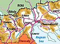Map of kozani