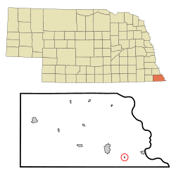 Location of Preston, Nebraska