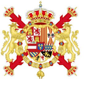 Royal Coat of arms of Spain (1700-1761)-Common Version of the Colours.svg