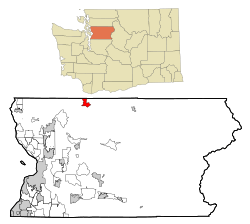Location of Oso, Washington