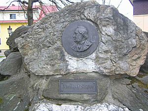 Adalbert Stifter Gedenktafel in Frymburk (CZ)