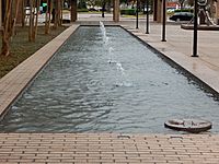 Fountain and reflecting pool at Civic Center