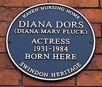 Diana Dors Blue Plaque