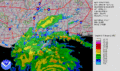 Hurricane Katrina LA landfall radar