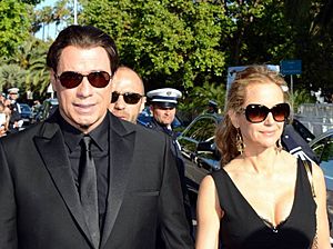 John Travolta Kelly Preston Cannes 2014