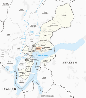 Location of Viganello