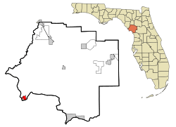 Location in Levy County, Florida