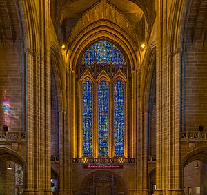 Liverpool Anglican Cathedral West Window, Liverpool, UK - Diliff
