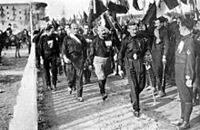 March on Rome 1922 - Mussolini