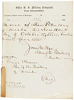 Nevada constitution (1864) signature page