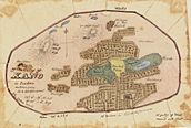 Plan of the city of Kano, Soudan, ca.1836