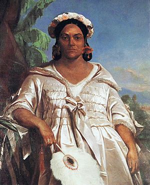 Portrait of Queen Pomare IV of Tahiti, Charles Giraud, 1851, Musée de Tahiti et des Îles