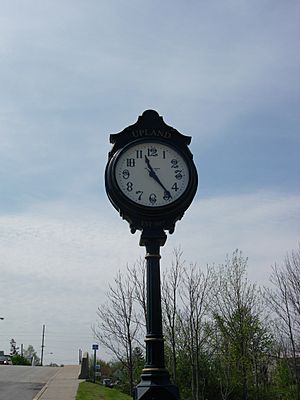 Upland Indiana clock
